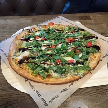 The Pizza Press - Pesto chicken creation - Salad Near Me - Orange, California
