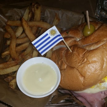 Tabaré Williamsburg - Chivito. This was good, but I'd leave off the olives next time. - Latin American Near Me - Brooklyn, New York Tabaré Williamsburg - Chivito. This was good, but I'd leave off the olives next time. - Latin American Near Me - Brooklyn, New York