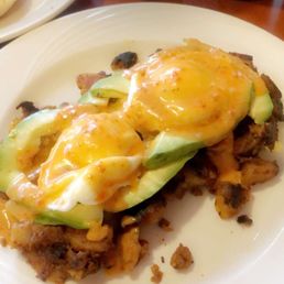 Avocado eggs Benedict