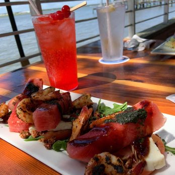 Caps On The Water - Watermelon with shrimp - Seafood Near Me - St Augustine, Florida