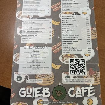Guieb Cafe - Menu - New American Near Me - Honolulu, Hawaii