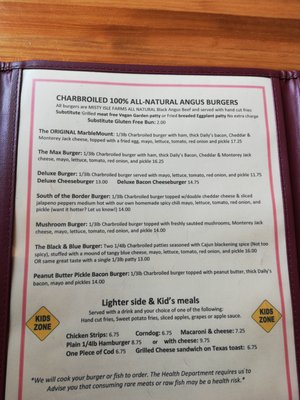 Menu photo 8 Marblemount Diner Marblemount, WA