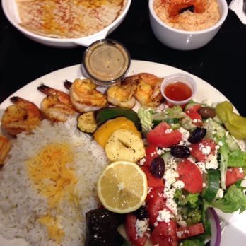 Lemon Zest Cafe - The shrimp kabob plate and humus was delicious. It's also a pretty large serving. My friend and I shared for dinner :) - Mediterranean Near Me - Glendale, California Lemon Zest Cafe - The shrimp kabob plate and humus was delicious. It's also a pretty large serving. My friend and I shared for dinner :) - Mediterranean Near Me - Glendale, California