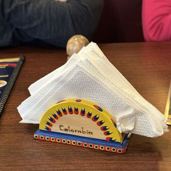 Sabor de Sanchez  - a napkin with a name on it - Colombian Near Me - San Antonio, Texas