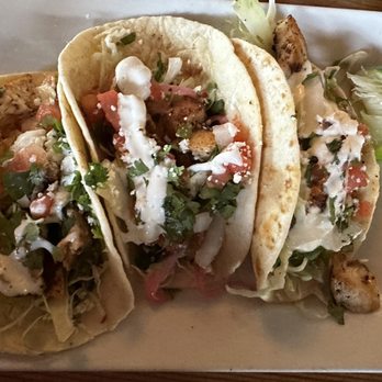 STIR - Blackened fish tacos. There's some fish somewhere in there... - Cocktail Bars Near Me - Chattanooga, Tennessee