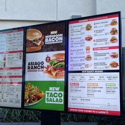 Wendy's - Drive thru menu, Jan 12, 2025