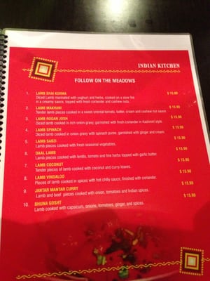 Menu photo 1 Indian Kitchen Sorell, TAS