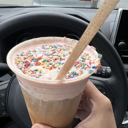 Strawberry Cream Top with Rainbow Sprinkles (Pride Month Special)