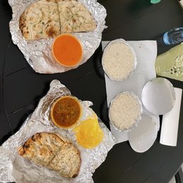 29. Butter Chicken , 53. Lamb Bhuna , 98. Garlic Naan , 103. Keema Naan , Basmati Rice 29. Butter Chicken , 53. Lamb Bhuna , 98. Garlic Naan , 103. Keema Naan , Basmati Rice