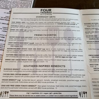 Four Friends Kitchen - Menu - Southern Near Me - Denver, Colorado