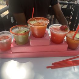 Margarita Flight x2 (strawberry, cucumber, mangonada) Margarita Flight x2 (strawberry, cucumber, mangonada)