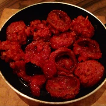 Cubatas Tapas Bar - Chorizo Frito en Jeréz - love chorizo fried in dry Sherry! Super tasty and perfect with bread to mop up the juice! - Spanish Near Me - Glasgow, GLG