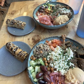 Spitz - Salt Lake City - Baklava and Mixed Meat Medi Bowl - Mediterranean Near Me - Salt Lake City, Utah