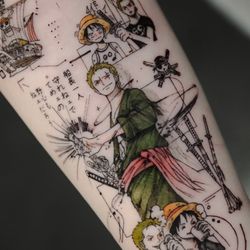 MODO Ink Tattoo - Anime geometry. We accept custom designs.