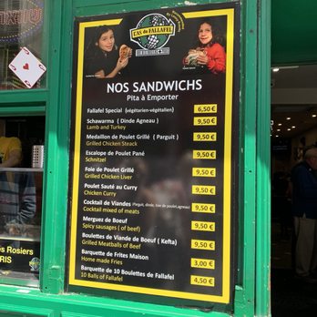 L'As du Fallafel - Menu - Kosher Near Me - Paris, 75