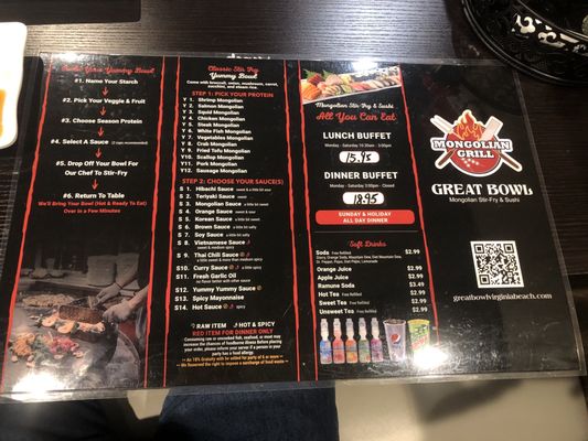 Menu photo 6 Great Bowl Virginia Beach, VA