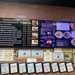 Opah Greek Grill - Menu.  December 2023
