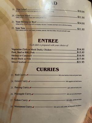 Menu photo 2 Chan Dara Thai Café Escondido, CA