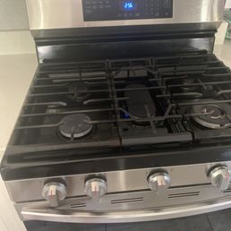 Stove panel was broken and fixed like a new one.