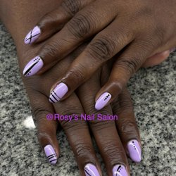 Gel manicure with design