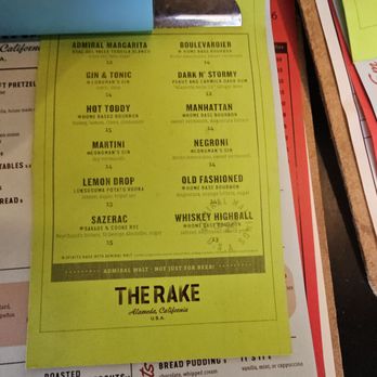 The Rake at Admiral Maltings - Drink Menu (July 2026) - Beer Bar Near Me - Alameda, California The Rake at Admiral Maltings - Drink Menu (July 2026) - Beer Bar Near Me - Alameda, California