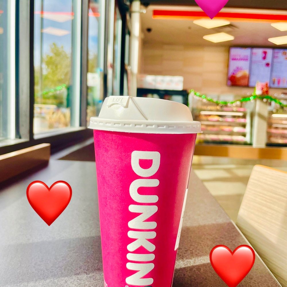 Dunkin' - a cup of coffee with hearts floating out of it - Donuts Near Me - Sunnyvale, California Dunkin' - a cup of coffee with hearts floating out of it - Donuts Near Me - Sunnyvale, California