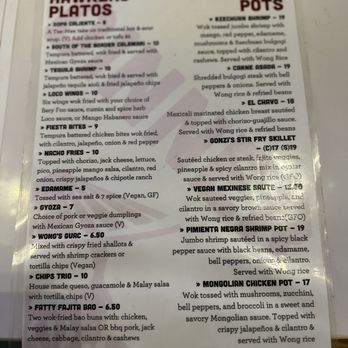 Wong Gonzalez - Menu - Mexican Near Me - Richmond, Virginia