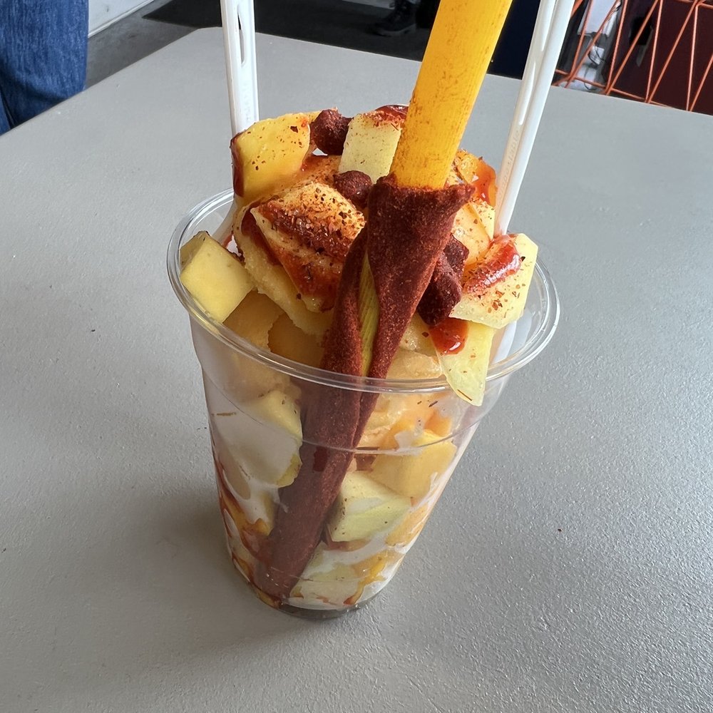 Mango ice cream madness! Delicious!