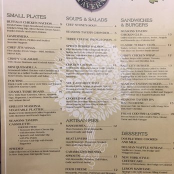 Seasons Tavern - Lunch menu - American Near Me - East Syracuse, New York Seasons Tavern - Lunch menu - American Near Me - East Syracuse, New York