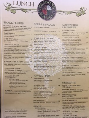 Menu photo 4 Seasons Tavern East Syracuse, NY Menu photo 4 Seasons Tavern East Syracuse, NY