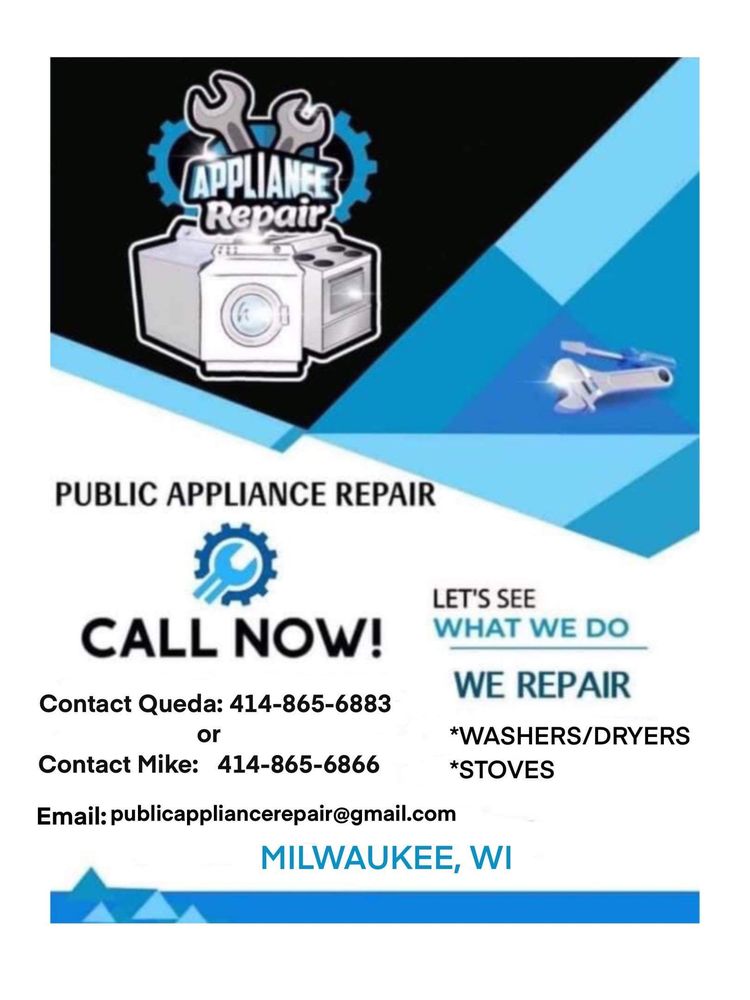 PUBLIC APPLIANCE REPAIR Milwaukee, Wisconsin Appliances & Repair