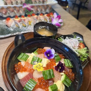 Bleu Bear Sushi - Chirachi bowl soo beautiful! - Sushi Bars Near Me - Bedford, Texas