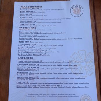 Ma’CoCo - Menu - Mexican Near Me - Buda, Texas Ma’CoCo - Menu - Mexican Near Me - Buda, Texas