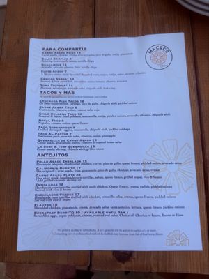 Menu photo 1 Ma’CoCo Buda, TX Menu photo 1 Ma’CoCo Buda, TX