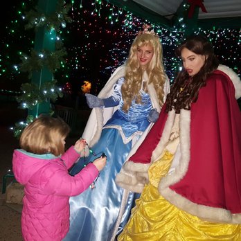 Denver Zoo Lights - Tot meeting princesses! - Festivals Near Me - Denver, Colorado