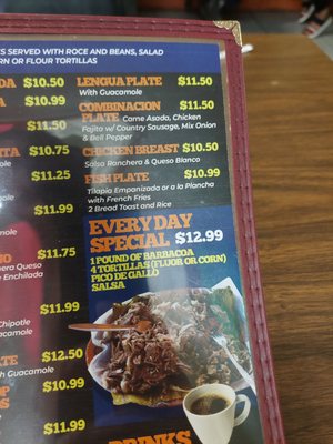 Menu photo 4 Flor De Chiapas San Antonio, TX