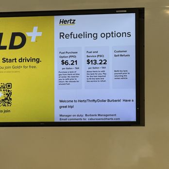 Hertz Rent A Car - Get your own gas - Car Rental Near Me - Burbank, California Hertz Rent A Car - Get your own gas - Car Rental Near Me - Burbank, California