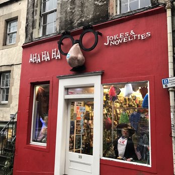 Aha Ha Ha Jokes & Novelties - Store front - Costumes Near Me - Edinburgh, EDH Aha Ha Ha Jokes & Novelties - Store front - Costumes Near Me - Edinburgh, EDH