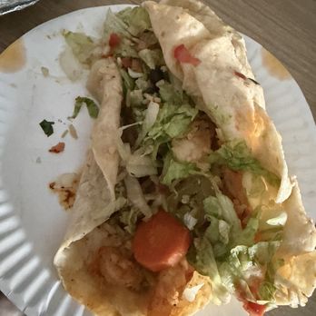Taqueria La Patrona - This is how the burrito came when I took it out of the foil - Tacos Near Me - Elkridge, Maryland Taqueria La Patrona - This is how the burrito came when I took it out of the foil - Tacos Near Me - Elkridge, Maryland