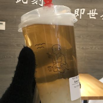 Mi Tea - Cold Sakura oolong with jelly, no cheese - Bubble Tea Near Me - Edison, New Jersey