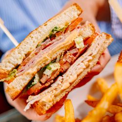 The Triple Crown Sandwich at Seabiscuit...big enough to share!