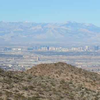 Bootleg Canyon - A view of the Las Vegas Strip from the Caldera Loop Trail. - Hiking Near Me - Boulder City, Nevada Bootleg Canyon - A view of the Las Vegas Strip from the Caldera Loop Trail. - Hiking Near Me - Boulder City, Nevada
