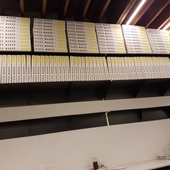 Maker Pizza Cameron - PIzza box shelf - Pizza Near Me - Toronto, Ontario Maker Pizza Cameron - PIzza box shelf - Pizza Near Me - Toronto, Ontario