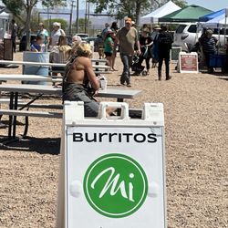 Farmers Market - Small area of picnic tables to eat