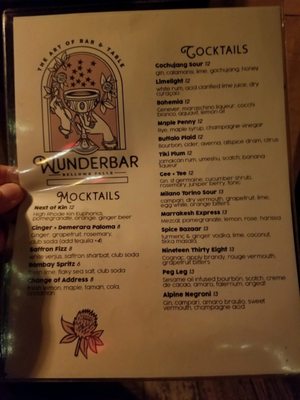 Menu photo 3 Wunderbar Bellows Falls, VT