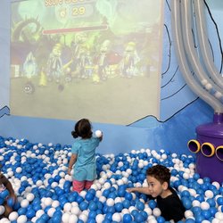 Wally Wombats - Interactive screen & ball drop