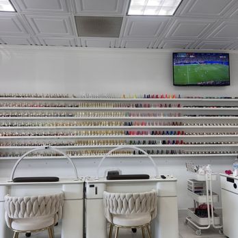 To Nailology - Pretty display wall, playing the World Cup!! - Nail Salons Near Me - San Diego, California To Nailology - Pretty display wall, playing the World Cup!! - Nail Salons Near Me - San Diego, California