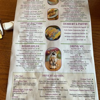 Mad Hatter Cafe / The Looking Glass - Menu - Breakfast & Brunch Near Me - Salisbury, Maryland
