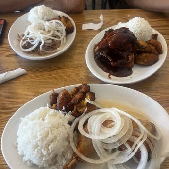 Versailles - #1 Lechon Asado (Cuban Style Roasted Pork)  FS-1 Whole Versailles Famous Garlic Chicken  #8 Pollo En Salsa Barbacoa (Barbecue Chicken) - Cuban Near Me - Encino, California