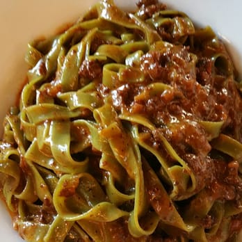 Ca' Dario - Spinach bolognese, the portion for this one is actually quite decent - Wine Bars Near Me - Santa Barbara, California